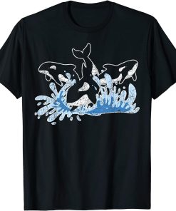 Ocean Animal Cute Orcas Sea Waves Aquarium Whale Orca T-Shirt